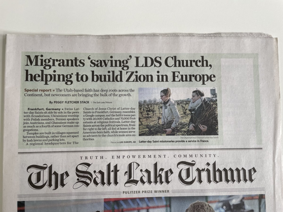 Migrants ‘saving’ the LDS Church and helping to build Zion in&nbsp;Europe