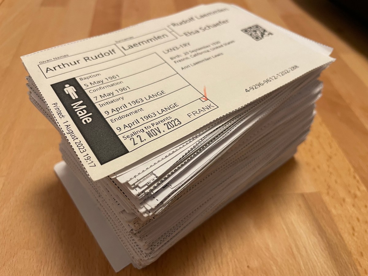 Temple Work in the Frankfurt&nbsp;Temple